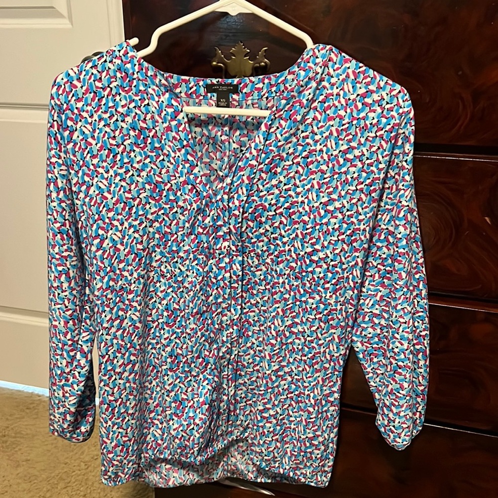 Ann Taylor multi-colored blouse